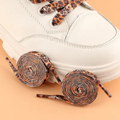 Zapatos de lona para baloncesto Air Force One transfronterizos de Amazon, cordones deportivos con estampado en negro, cordones planos con estampado de leopardo