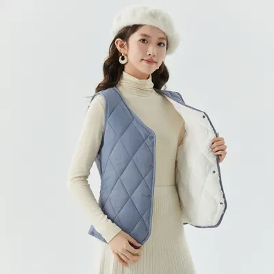 Women s Short Autumn And Winter Velvet Vest