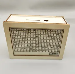 가정용 고급 카운터 나무 저금통