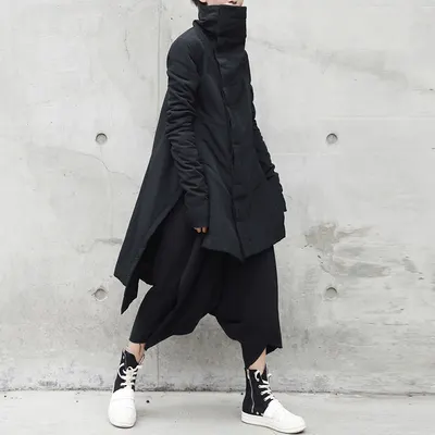 新款高领薄款棉服中长款小众上衣