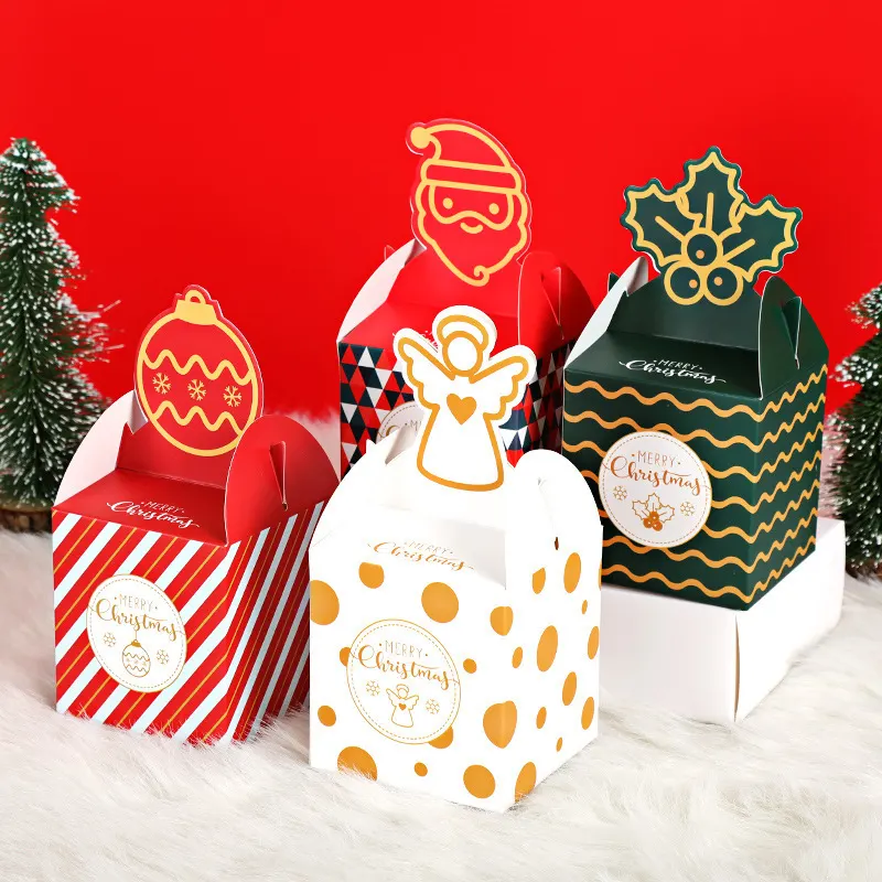 Caixa de maçã de Natal - Caixa de presente para embalar frutas da Noite de Natal, caixa de doces com tema festivo