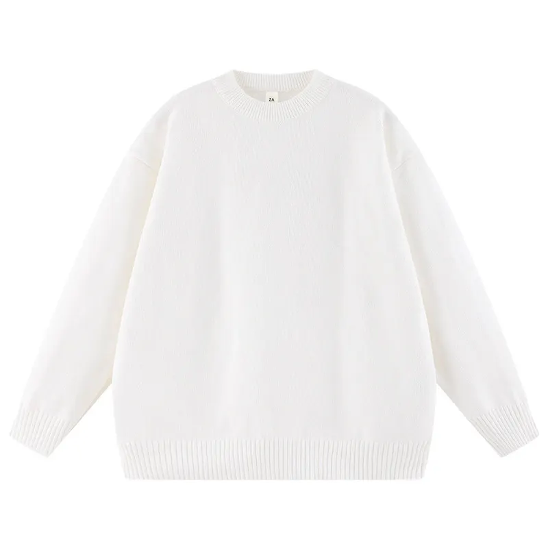 Suéter Holgado de Color Sólido para Mujer Otoño e Invierno