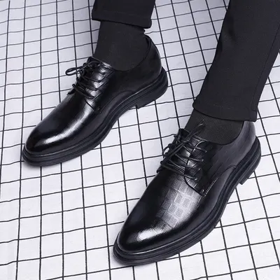 Sapatos de couro casuais masculinos, novos de outono, estilo britânico, tamanho grande, couro genuíno