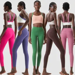 Conjunto de ioga de alta intensidade com orelhas de gato, plus size, conjunto de duas peças, roupa esportiva de ginástica, camada base justa