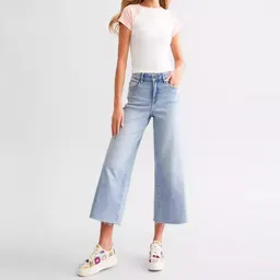 Calças de cintura reta e perna larga novas de 2024 para mulheres, jeans de lyocell, vendidos em massa na Amazon europeia e americana, estilo simples