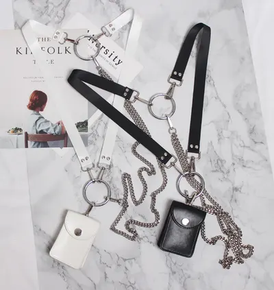 Bolsa pequena miniatura para mulher, design original, versátil, com corrente metálica destacável, transversal