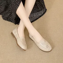 Sapatos para mãe, sapatos para senhora de meia-idade e idosos com sola macia, para primavera, verão e outono