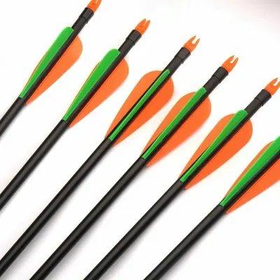 Flecha de fibra de vidro de 31 polegadas com plugue interno de 8mm, com 825mm de comprimento para arco e flecha