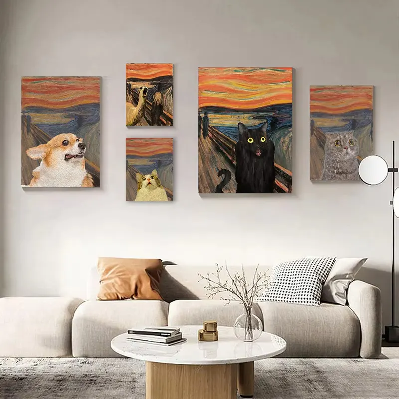 Pintura de fundo para sofá