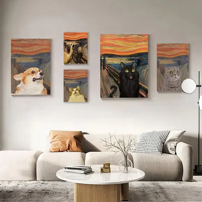 Pintura de fundo para sofá