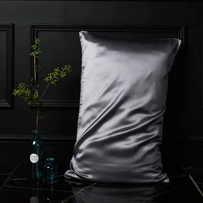 Funda de almohada de sobre de seda antideslizante de doble cara