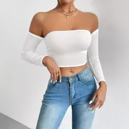 Camiseta de alças estilo camisole, com cintura definida, manga curta, estilo europeu e americano