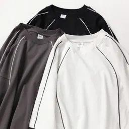 シンプルオールマッチ カジュアルTシャツ レディース