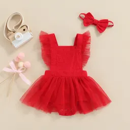 Ropa infantil, vestido de bebé, vestido tutú de San Valentín