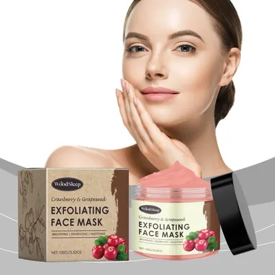 Máscara suave facial para hidratação, esfoliação dos poros e nutrição