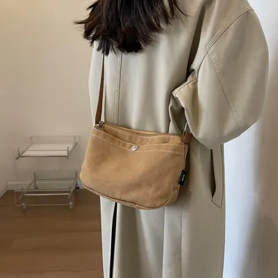 Japansk Canvas Crossbody Mobiltelefonväska