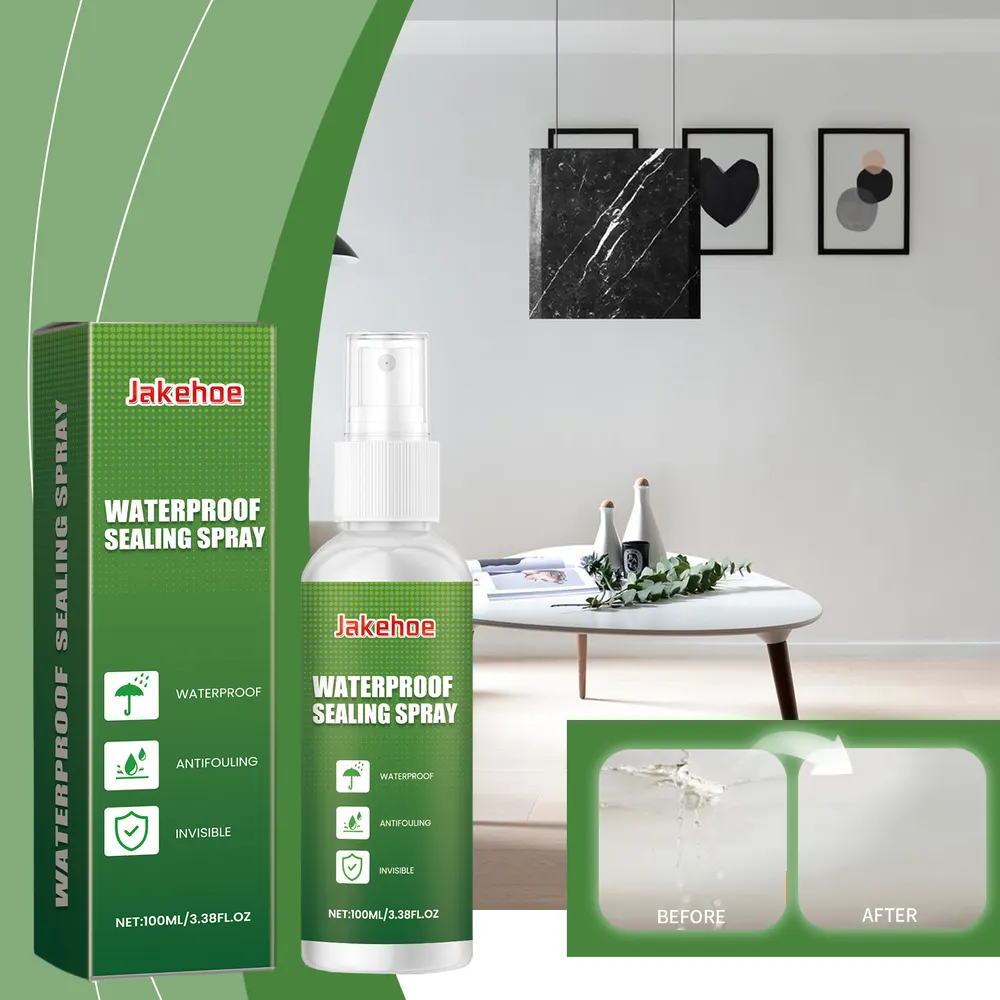 Spray de selador impermeável Jakehoe, spray selador invisível de cola líquida, spray de reparo rápido doméstico