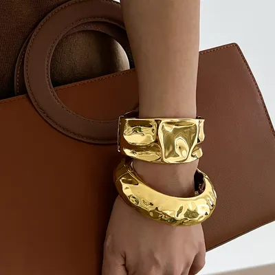 Mode Rund Bred Mönster Vår Armband