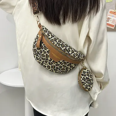 2024 Vår Sommar Ny Koreansk Stil Bröstväska Modern Trendig Broderi Crossbodyväska Midjeväska Elegant Axelväska för Kvinna