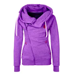 Cardigão Desportivo Feminino com Zíper Lateral e Capuz