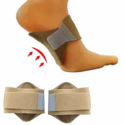 Almofadas de arco para os pés, com velcro, para homens e mulheres, suporte plano para arco