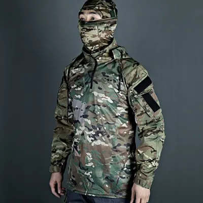Кросс-стиль новый штурмовой костюм II Frog Suit с длинным рукавом, мужская уличная свободная эластичная дышащая софтшелл куртка, тактическая камуфляжная одежда