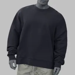 Sudadera con Cuello Redondo Estilo Europeo y Americano Otoño/Invierno Polar Pullover Liso Deportivo Manga Larga Holgada