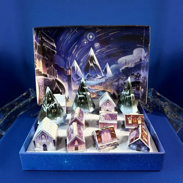Nuevo calendario de Adviento de Navidad, cuenta atrás de 12 días, caja sorpresa