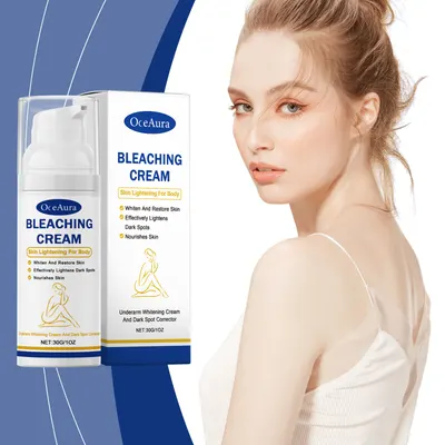 Creme clareador com vitamina C OCEAURA, hidratação, nutrição, uniformização do tom de pele, realce do brilho, restauração do brilho natural, aperta a pele