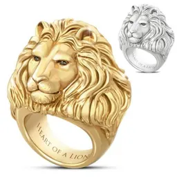 WISH Ny Fashion Lejonhalsring Djurmönster Legering Ring Present till Män och Kvinnor Fabriksdirektförsäljning