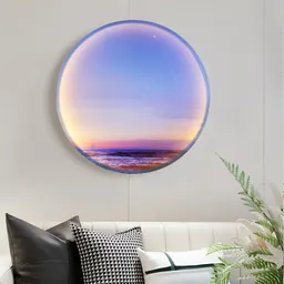 Luminária de parede com pintura decorativa, luminária de sofá, luminária de cabeceira para sala e quarto