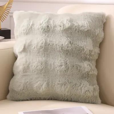 Funda de almohada de felpa sencilla nórdica sin núcleo