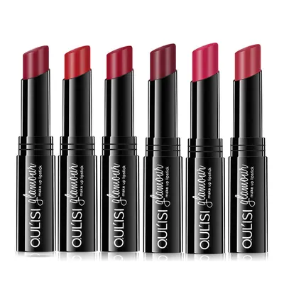Batom hidratante OULISI, cor de pasta de feijão, não fácil de desvanecer, bálsamo labial que muda de cor, fabricante