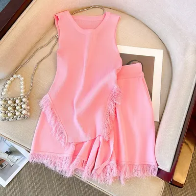 Conjunto de top de estilo dulce y picante francés