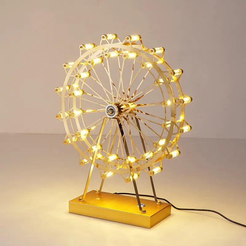Luminária de Mesa de Roda Gigante Luminária de Cama Luminária de Mesa para Quarto