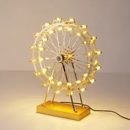 Hjulhjul bordslampa sängbordslampa sovrumsbordslampa