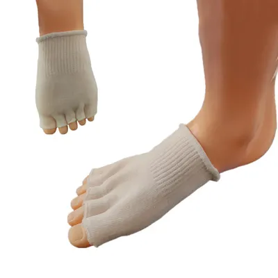Femfingertofflor Med Öppen Tå Och Gel
