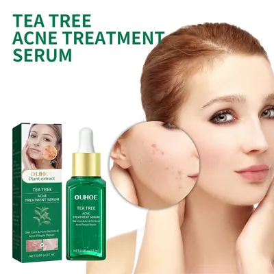 Óleo de árvore do chá para limpeza e reparação da pele facial