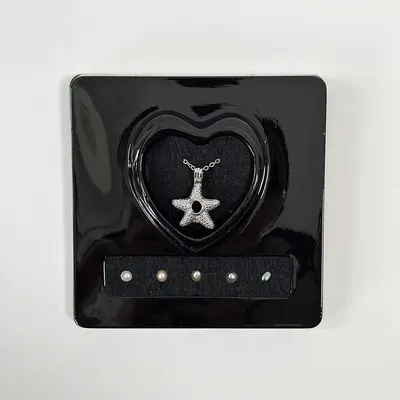 Colar de pérolas naturais de água doce, série oceânica, pingente de estrela do mar, caixa de oferta, 5 cores, Love Pearl