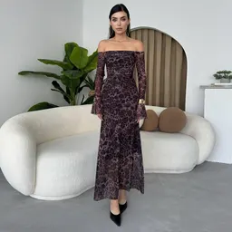 Vestido longo de ombro único com estampa de leopardo sensual para mulheres WQ24139, temperamento moderno, vestido longo elegante com caimento slim