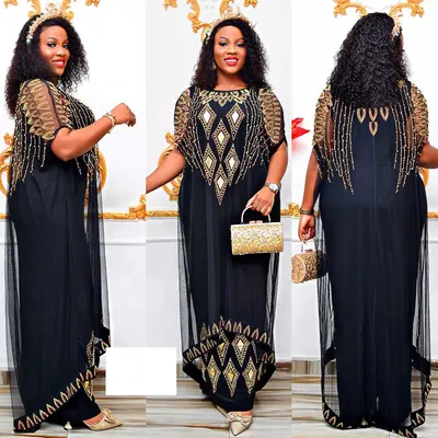 Vestido de robe de duas peças falso com malha brilhante, novo de 2023, plataforma independente AliExpress, hot selling no Médio Oriente e África, para mulheres