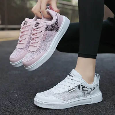 Damer Vita Skor Daglig Fritids Sneakers