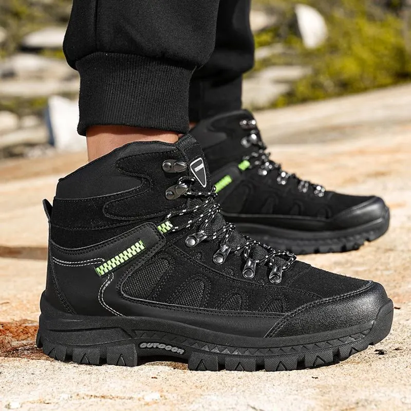 Novos sapatos de caminhada masculinos de 2024, sapatos de caminhada antiderrapantes de outono, sapatos casuais, sapatos desportivos para viagens ao ar livre em casal masculino
