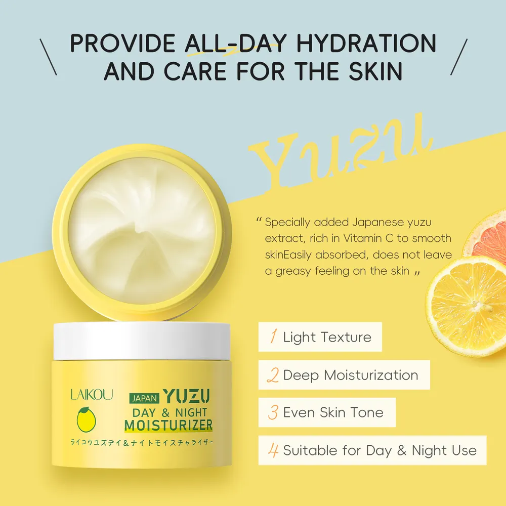 Creme facial de yuzu, 25g, hidratante e nutritivo, creme de essência, cosméticos FDA