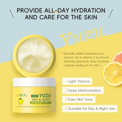 Creme facial de yuzu, 25g, hidratante e nutritivo, creme de essência, cosméticos FDA