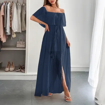 Vestido de manga corta elegante estilo corsé con tubo para mujer