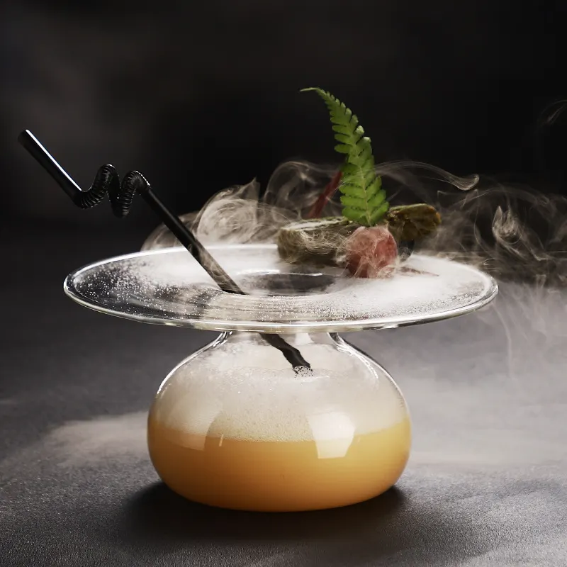 Kreativ Flygande Tallrikskopp, Molekylär Cocktailglas, Barfat, Japansk Fjärilsformad Kopp, Personligt Glas, Vinglas