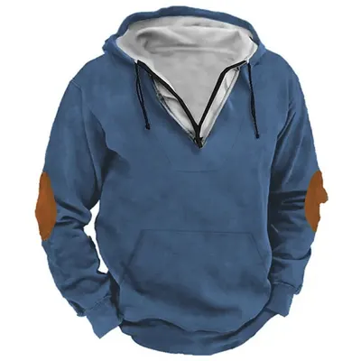 Gränsöverskridande utrikeshandel 2023 höst/vinter nya herrhoodie, casual fashion, herrtopp