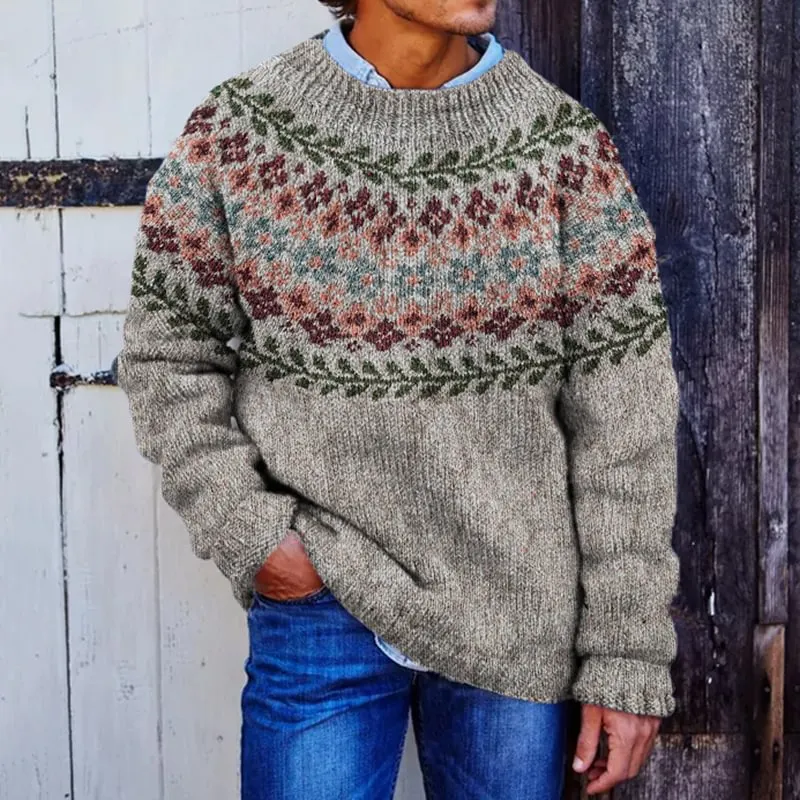 Sudadera unisex con cuello redondo y empalme de rayas