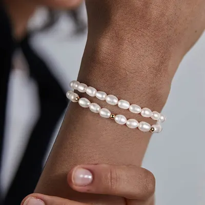Pulsera de moda nueva y sencilla con cuentas